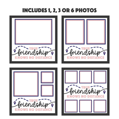 True Friendship Knows No Distance Picture Frame Shadow Box Project