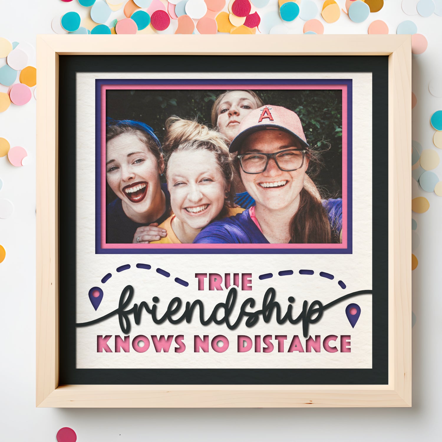 Best Friends Forever Picture Frame Shadow Box Project – CraftyCatSVG