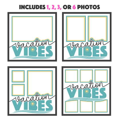 Vacation Vibes Travel Picture Frame Layered Shadow Box Project