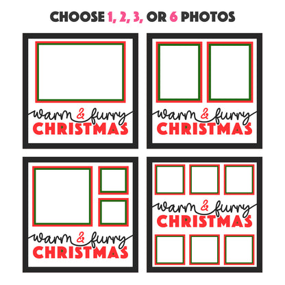 Warm and Furry Christmas Layered Pet Picture Frame Shadow Box Project