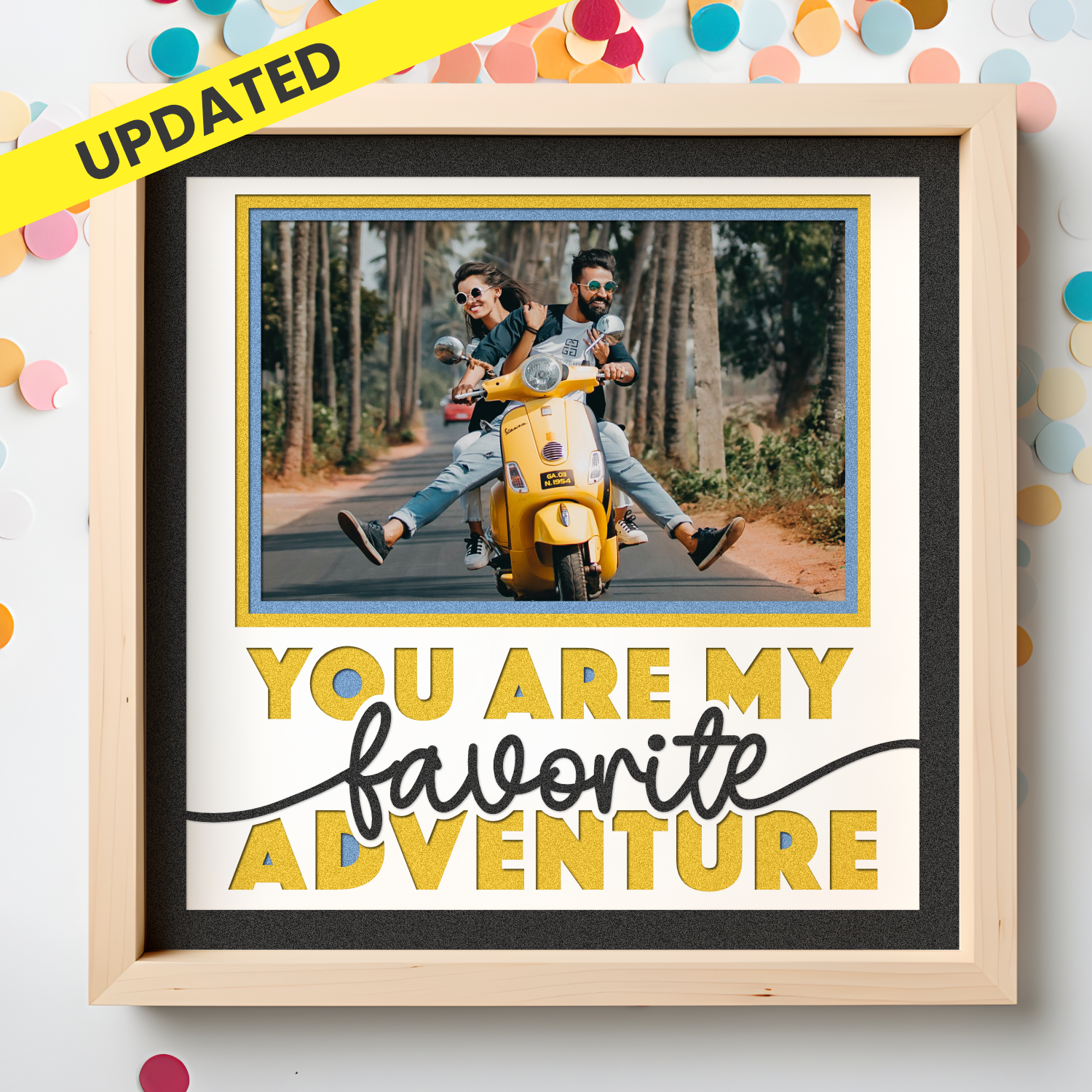 You are My Favorite Adventure Couple Love Layered Shadow Box Project