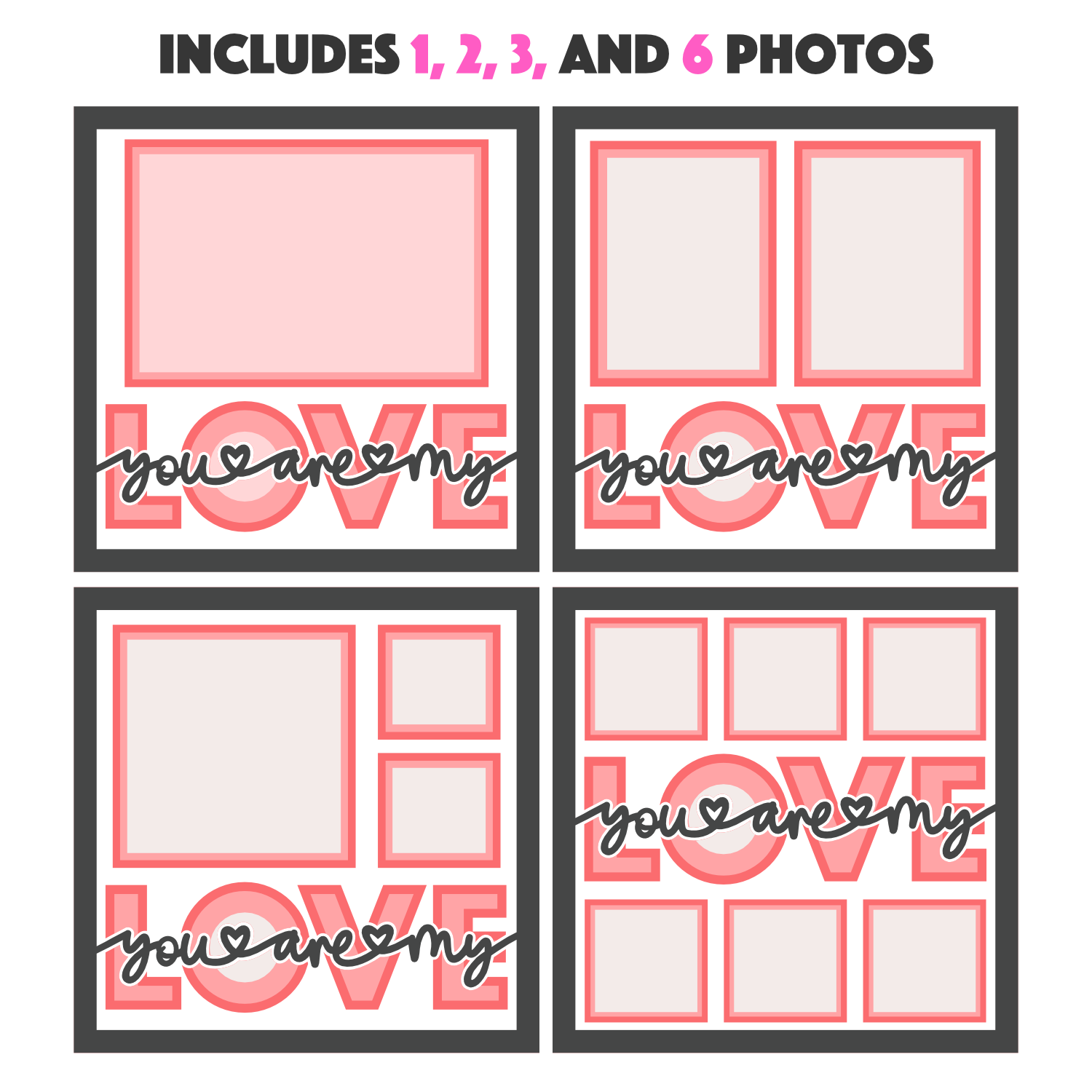 You are My Love Couple Layered Picture Frame Shadow Box Project