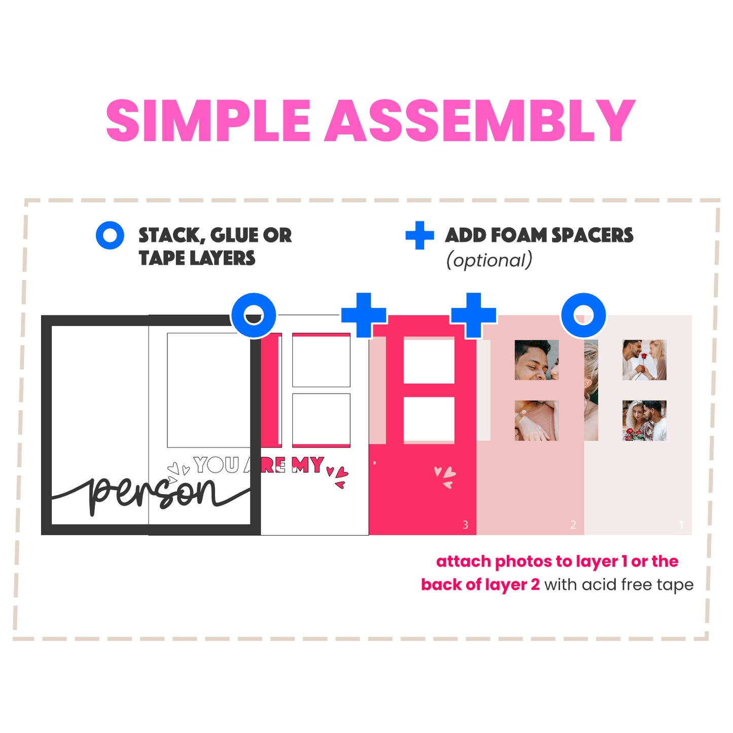 You are My Person Couple Love Layered Shadow Box Project